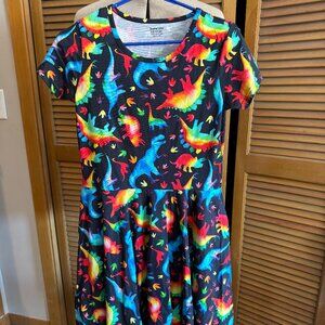 Svaha Rainbowsaurus Twirl Dress Kids Size 13-14 NWT